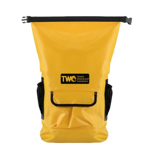 Yellow Waterproof Backpack Drybag • Totally Waterproof Containers