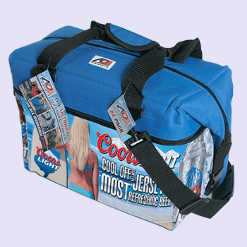 AO Coolers soft cooler customized with dye sublimation