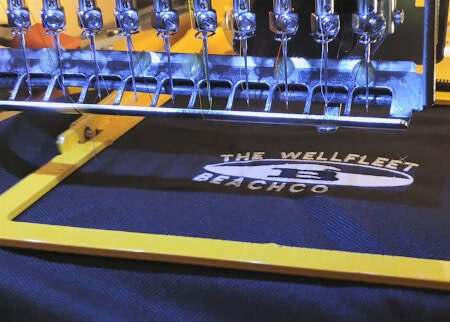 customized embroidery on a machine